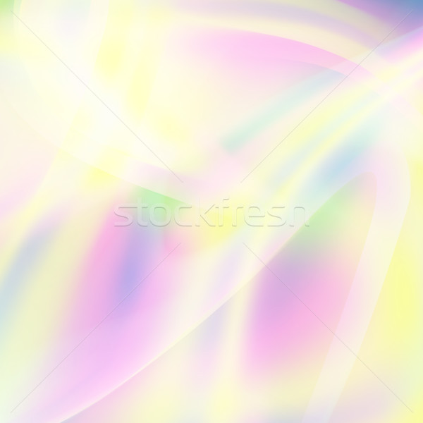 Stock photo: Fluid Iridescent Multicolored Vector Background. Good For Banner, Poster, Brochure. Spectrum Colors