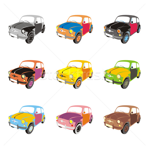 funny colored cars with details Stock photo © PilgrimArtworks