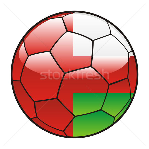 Oman bandiera soccer ball sport calcio Foto d'archivio © PilgrimArtworks