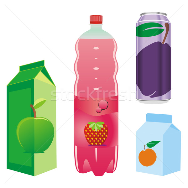 isolated fruit juice recipients Stock photo © PilgrimArtworks