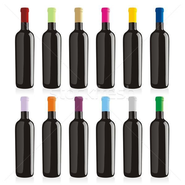 classic shape wine bottles Stock photo © PilgrimArtworks