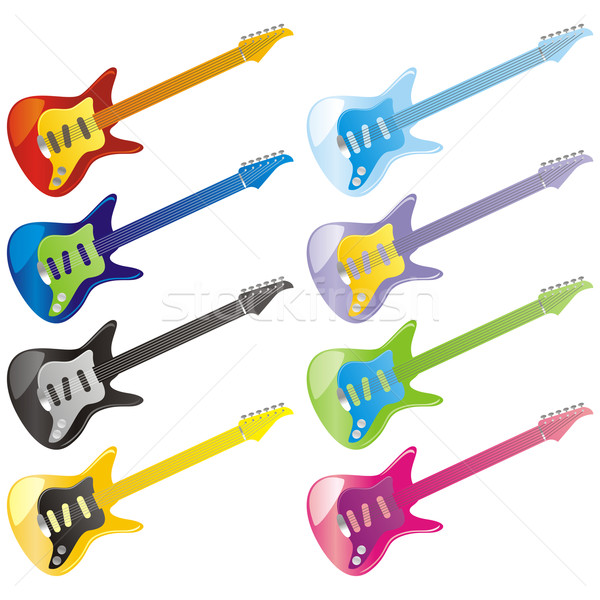 vector editable guitar icons Stock photo © PilgrimArtworks