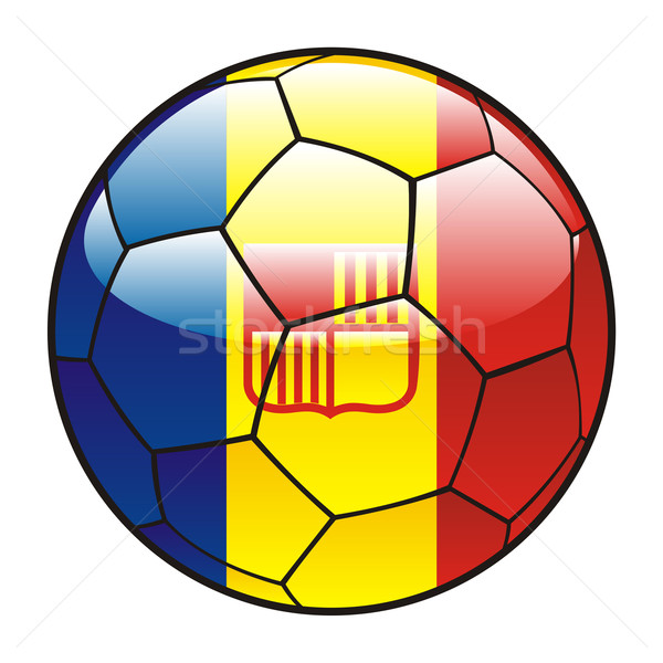 Andorra bandeira futebol futebol esportes futebol Foto stock © PilgrimArtworks