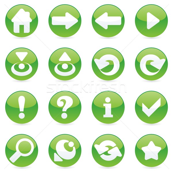 Stock photo: vector web icons with details ready to use