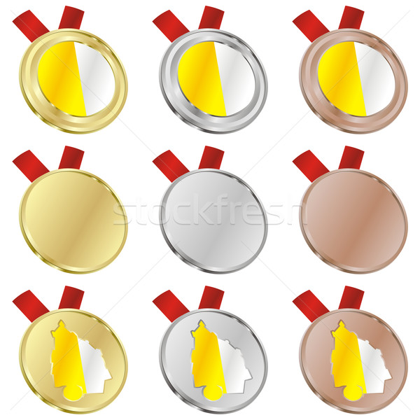 バチカン ベクトル フラグ 金メダル ストックフォト © PilgrimArtworks