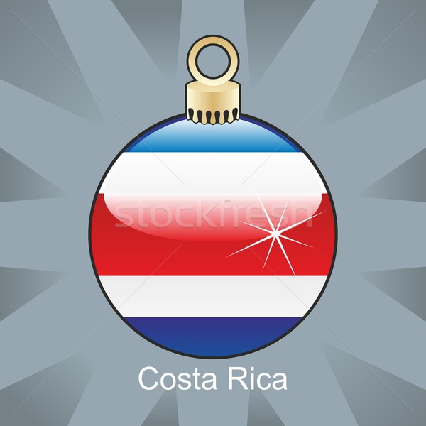 Isolado Costa Rica bandeira natal bulbo forma Foto stock © PilgrimArtworks