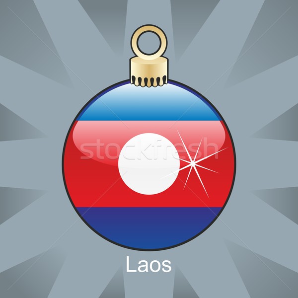 [[stock_photo]]: Isolé · Laos · pavillon · Noël · ampoule · forme