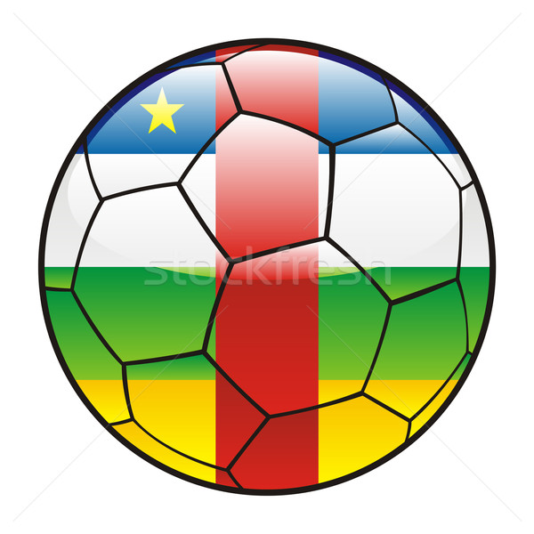 Central Africa flag on soccer ball Stock photo © PilgrimArtworks