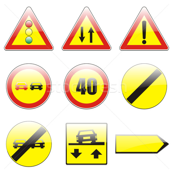 european traffic signs Stock photo © PilgrimArtworks