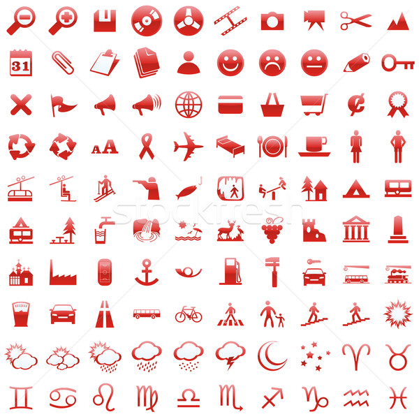 vector web icons with details ready to use Stock photo © PilgrimArtworks