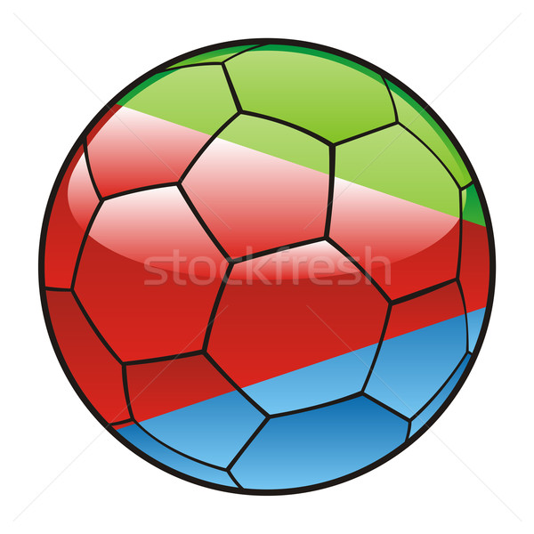 Eritreea pavilion minge de fotbal sportiv fotbal Imagine de stoc © PilgrimArtworks
