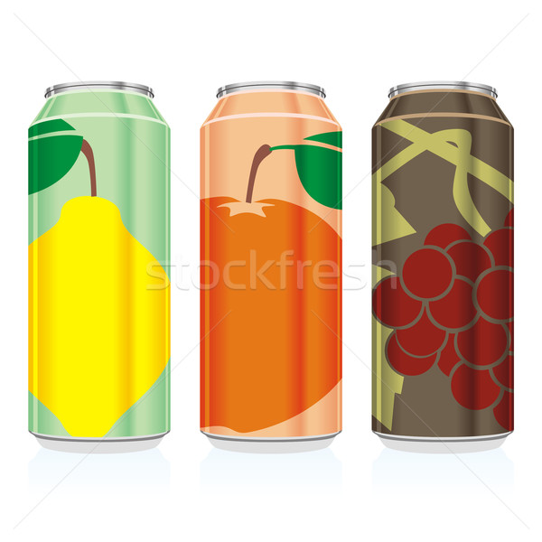 isolated juice cans Stock photo © PilgrimArtworks