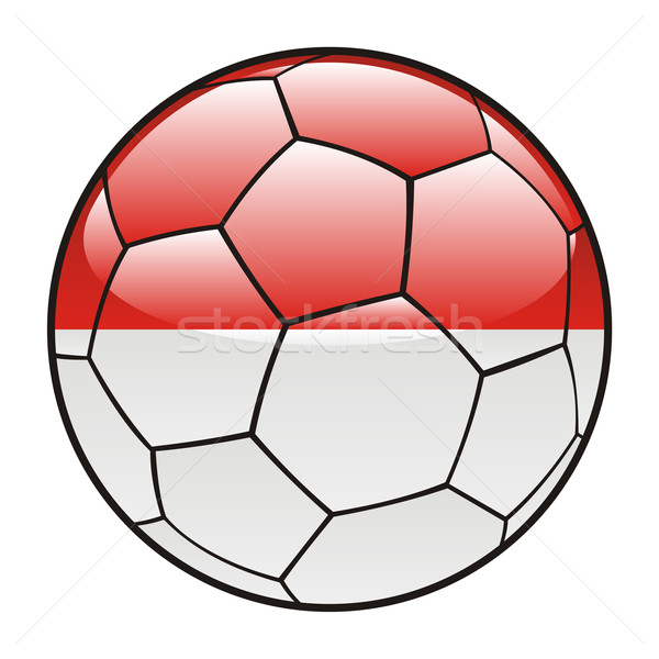 Monaco flag on soccer ball Stock photo © PilgrimArtworks