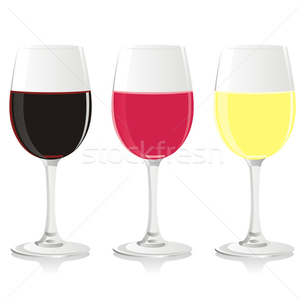 isolated wine glasses Stock photo © PilgrimArtworks