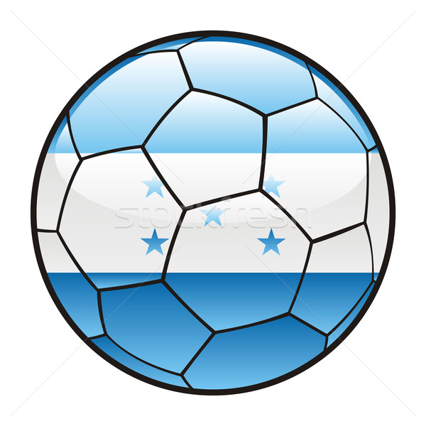 [[stock_photo]]: Honduras · pavillon · ballon · football · sport