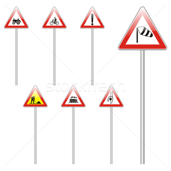 isolated european road signs Stock photo © PilgrimArtworks