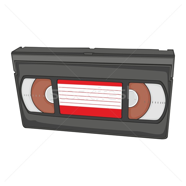 Stockfoto: Geïsoleerd · video · cassette · film · vintage