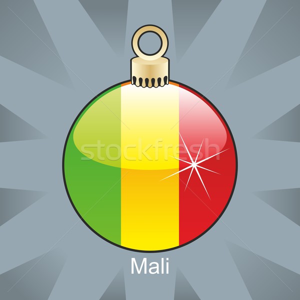 isolated mali flag in christmas bulb shape Stock photo © PilgrimArtworks