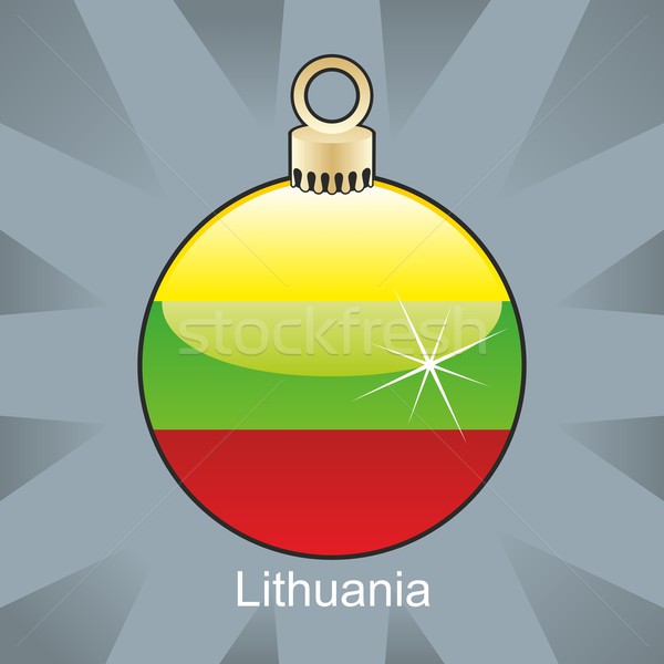 Isolado Lituânia bandeira natal bulbo forma Foto stock © PilgrimArtworks
