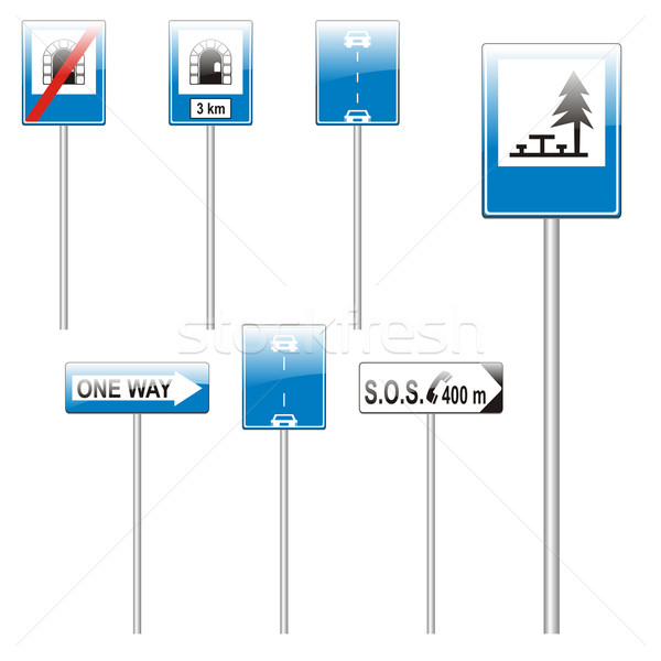 isolated european road signs Stock photo © PilgrimArtworks