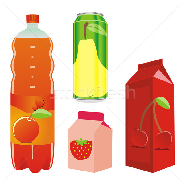 isolated fruit juice recipients Stock photo © PilgrimArtworks