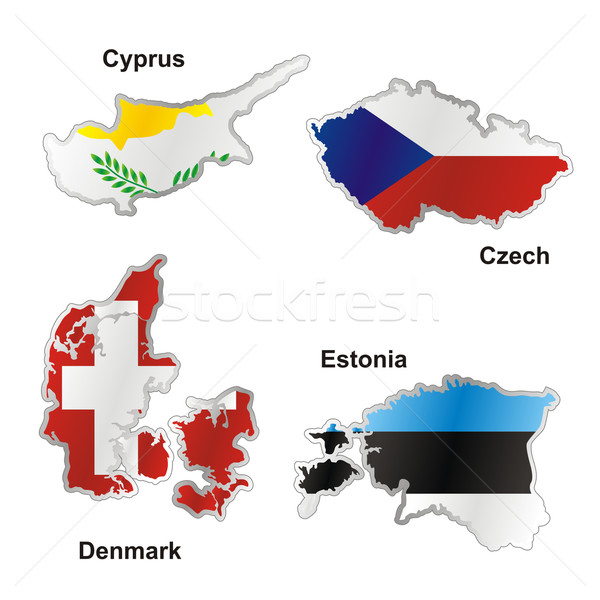isolated international flag in map shape Stock photo © PilgrimArtworks