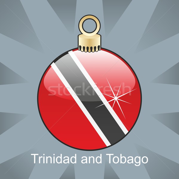isolated trinidad and tobago flag in christmas bulb shape Stock photo © PilgrimArtworks