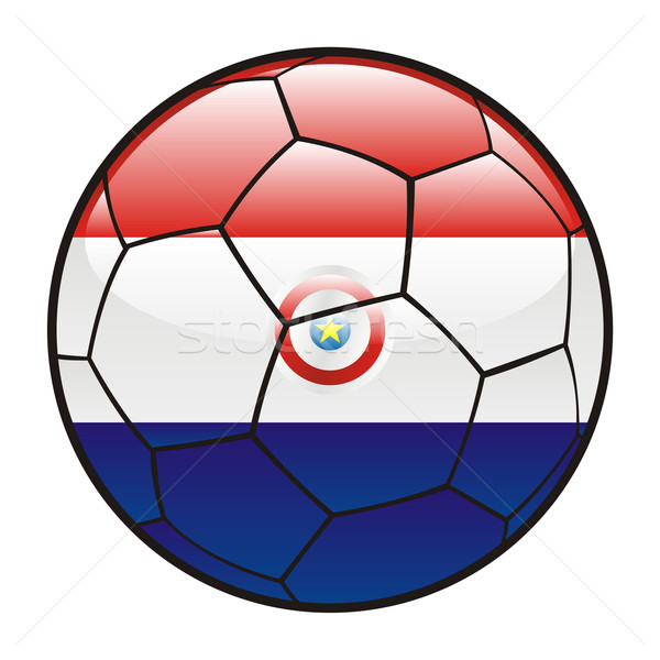 パラグアイ フラグ サッカーボール サッカー ストックフォト © PilgrimArtworks