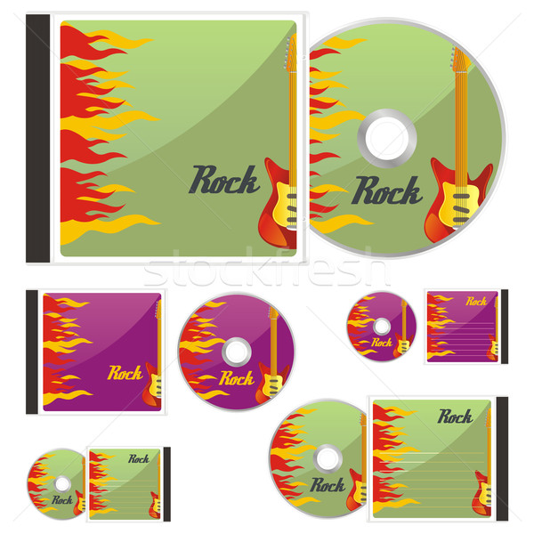 colored CDs and cases with rock layout Stock photo © PilgrimArtworks