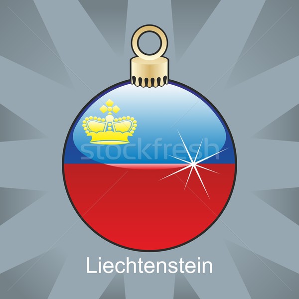 isolated liechtenstein flag in christmas bulb shape Stock photo © PilgrimArtworks