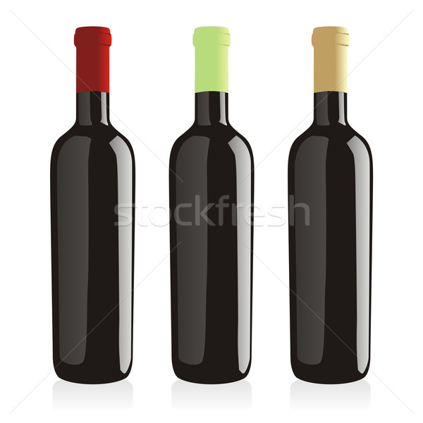 [[stock_photo]]: Classique · forme · vin · bouteilles · fête · fond