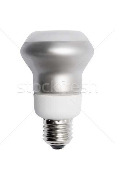 Stock photo: Energy saving bulb. Isolated image.