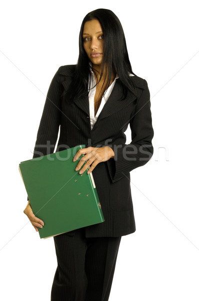 businesswoman with big binder Stock photo © Pilgrimego