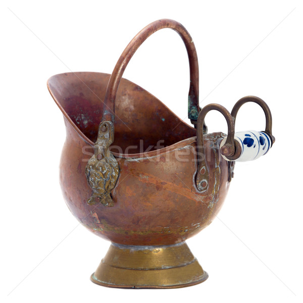 Antigo cobre jarra isolado imagem projeto Foto stock © Pilgrimego
