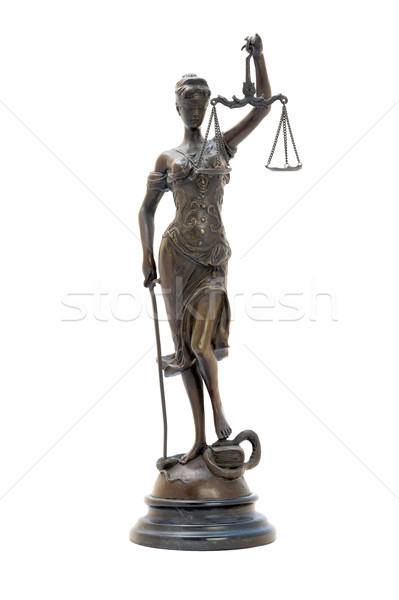 antique bronze statuette of the goddess Themis. Stock photo © Pilgrimego