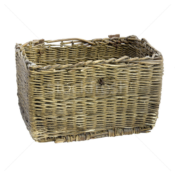 Old wooden basket. Stock photo © Pilgrimego