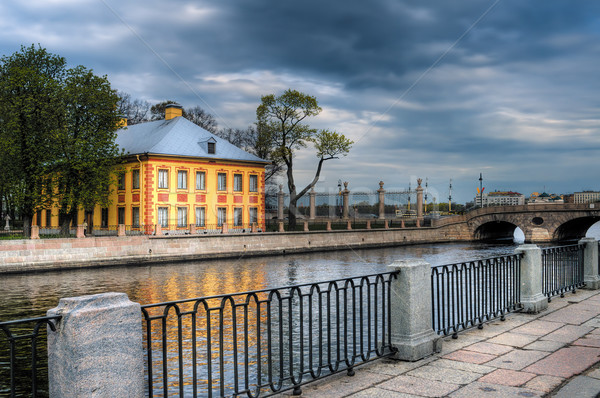 View to the Peter's house in Summer garden. Saint-Petersburg, Ru Stock photo © Pilgrimego