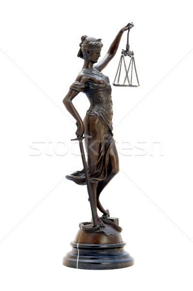 antique bronze statuette of the goddess Themis. Stock photo © Pilgrimego