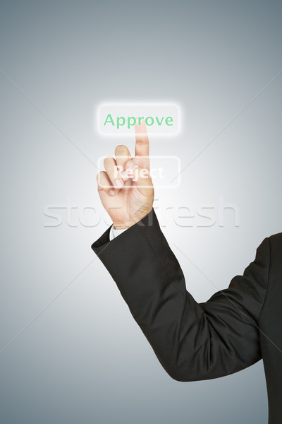 Business man select approve Stock photo © pinkblue