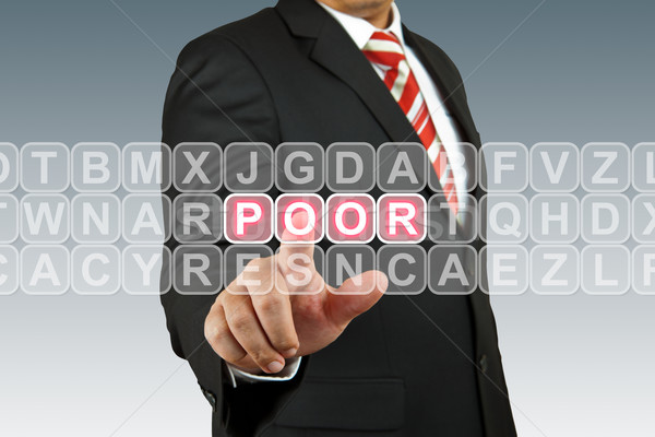 ビジネスマン 貧しい 悲しい キー 画面 ストックフォト © pinkblue