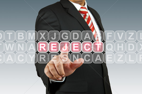 Businessman puch Reject Stock photo © pinkblue