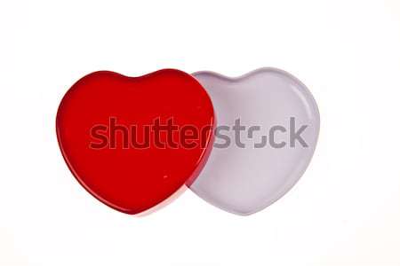 Red and white hearts isolated on white background Stock photo © pinkblue