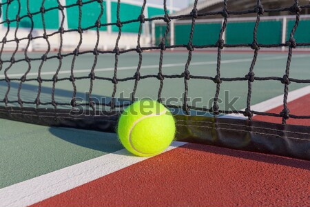 Stok fotoğraf: Tenis · kortu · top · bahar · arka · plan · alan