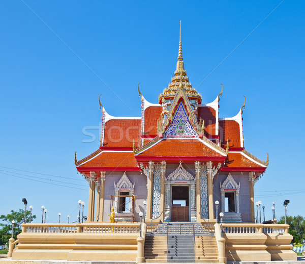 Thai temple under blue sky Stock photo © pinkblue