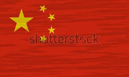 China Flag cotton texture Stock photo © pinkblue