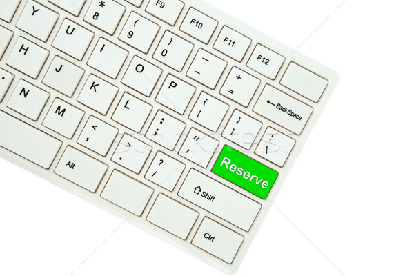 Rezerva tastatura de calculator izolat alb calculator carte Imagine de stoc © pinkblue