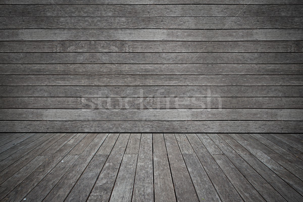 wall and floor siding weathered wood background Stock photo © pinkblue