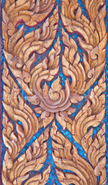 Thai art on a temple wall Stock photo © pinkblue