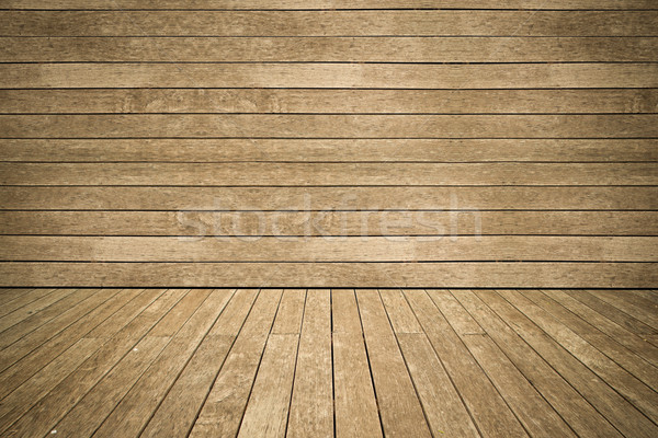 wall and floor siding weathered wood background Stock photo © pinkblue