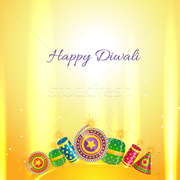 Foto stock: Diwali · cartão · vetor · feliz · luz · arte